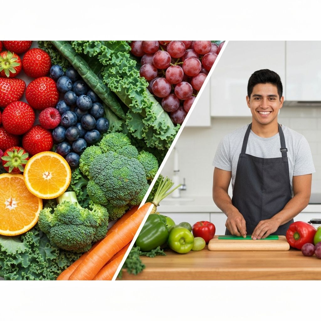 Fresh vegetables and fruits